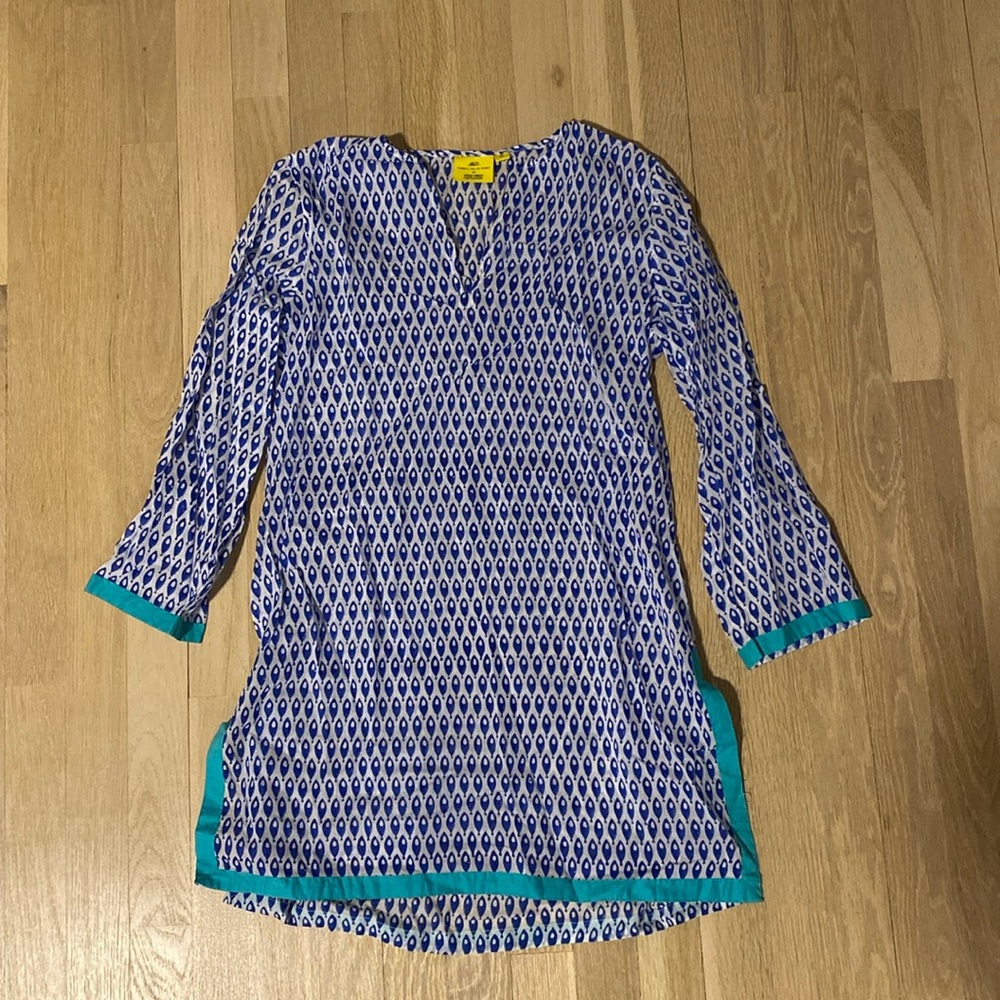 Roberta Roller Rabbit x Erica Wilson Nantucket beach coverup. NWOT. 100% cotton